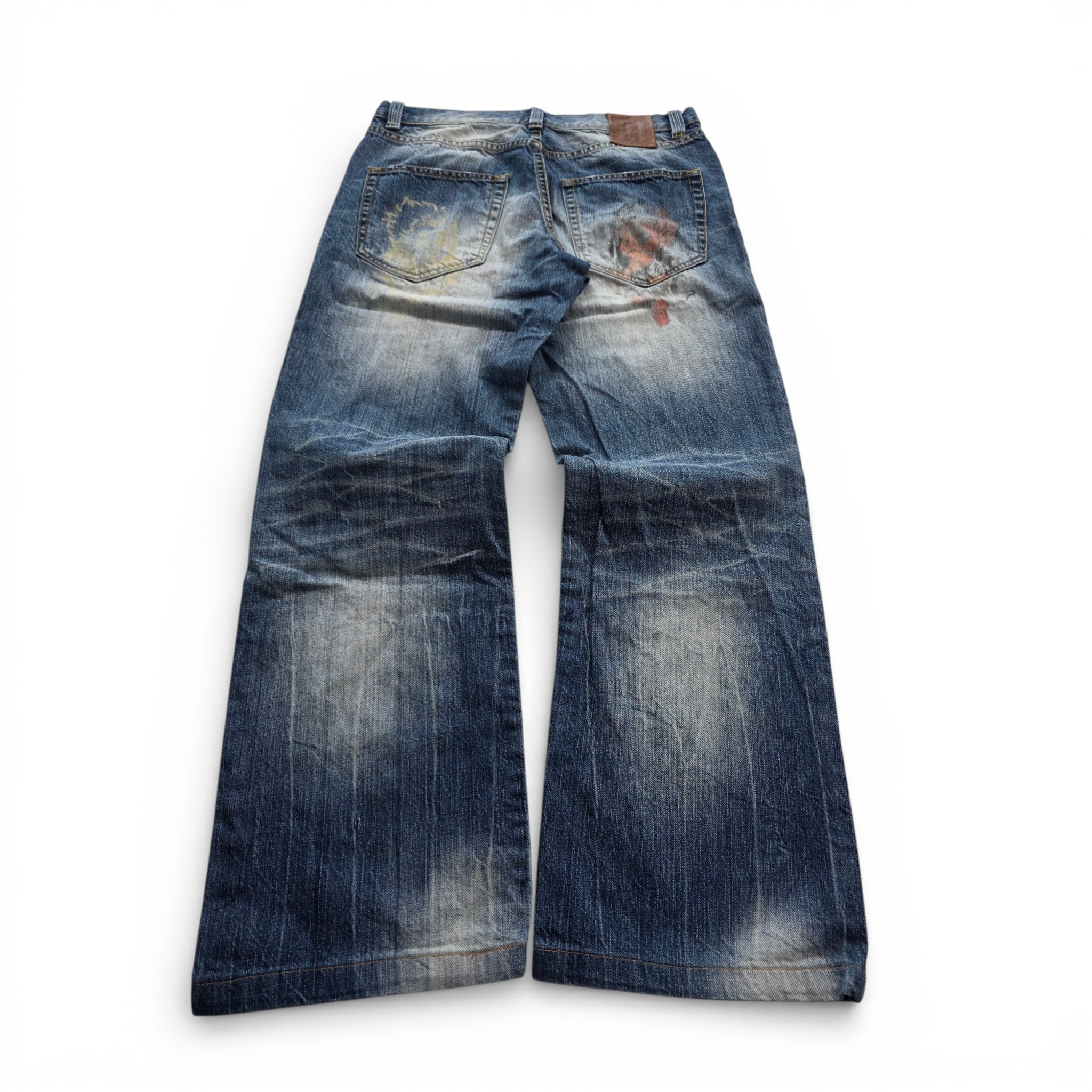Vintage Japanese Printed Jeans (M)