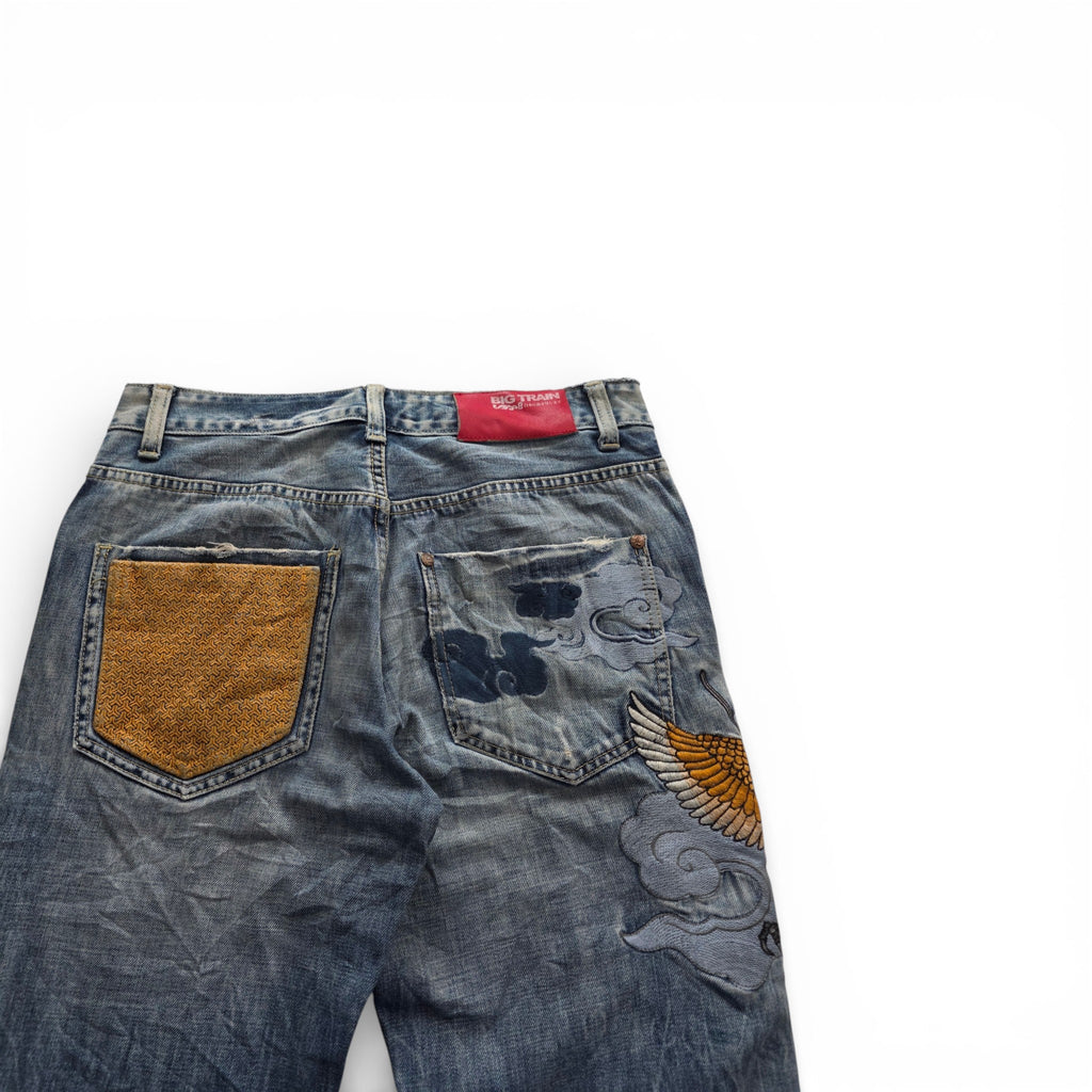 Vintage Japanese Printed Jeans (L)