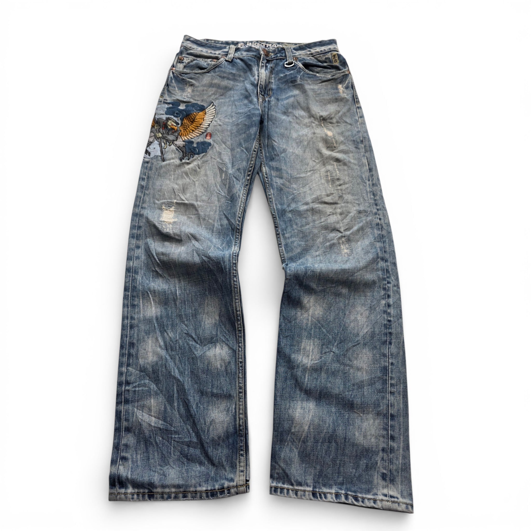 Vintage Japanese Printed Jeans (L)
