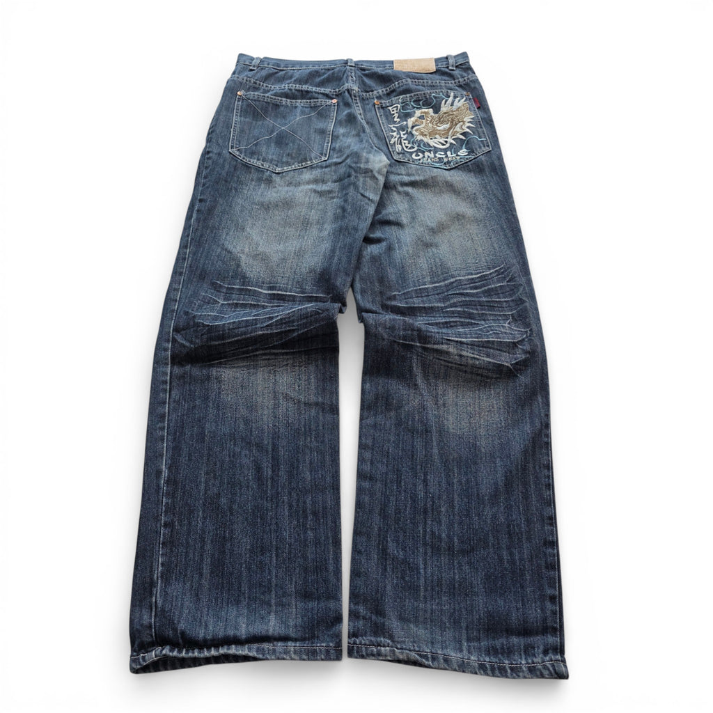 Vintage Japanese Printed Jeans (L-XL)