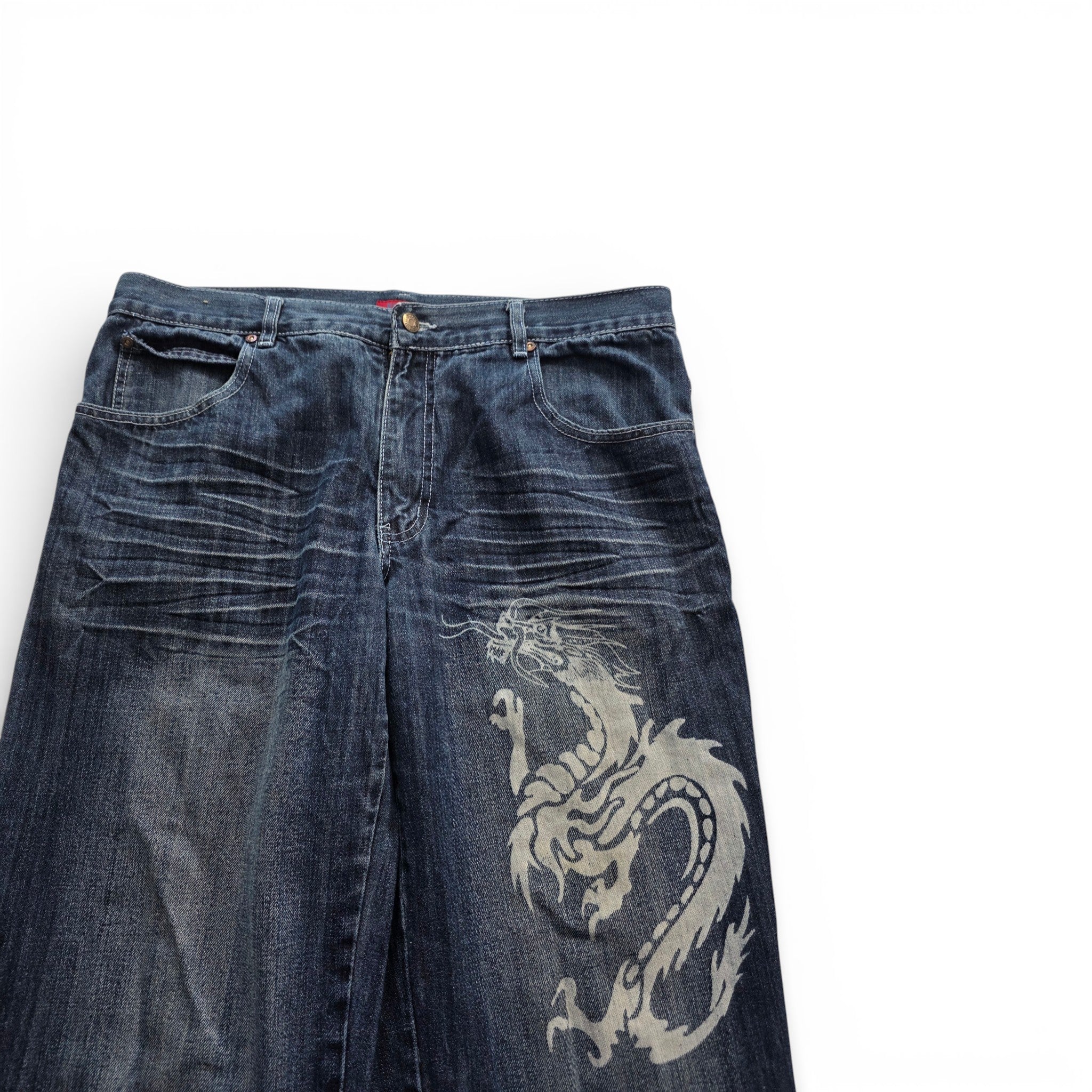 Vintage Japanese Printed Jeans (L-XL)