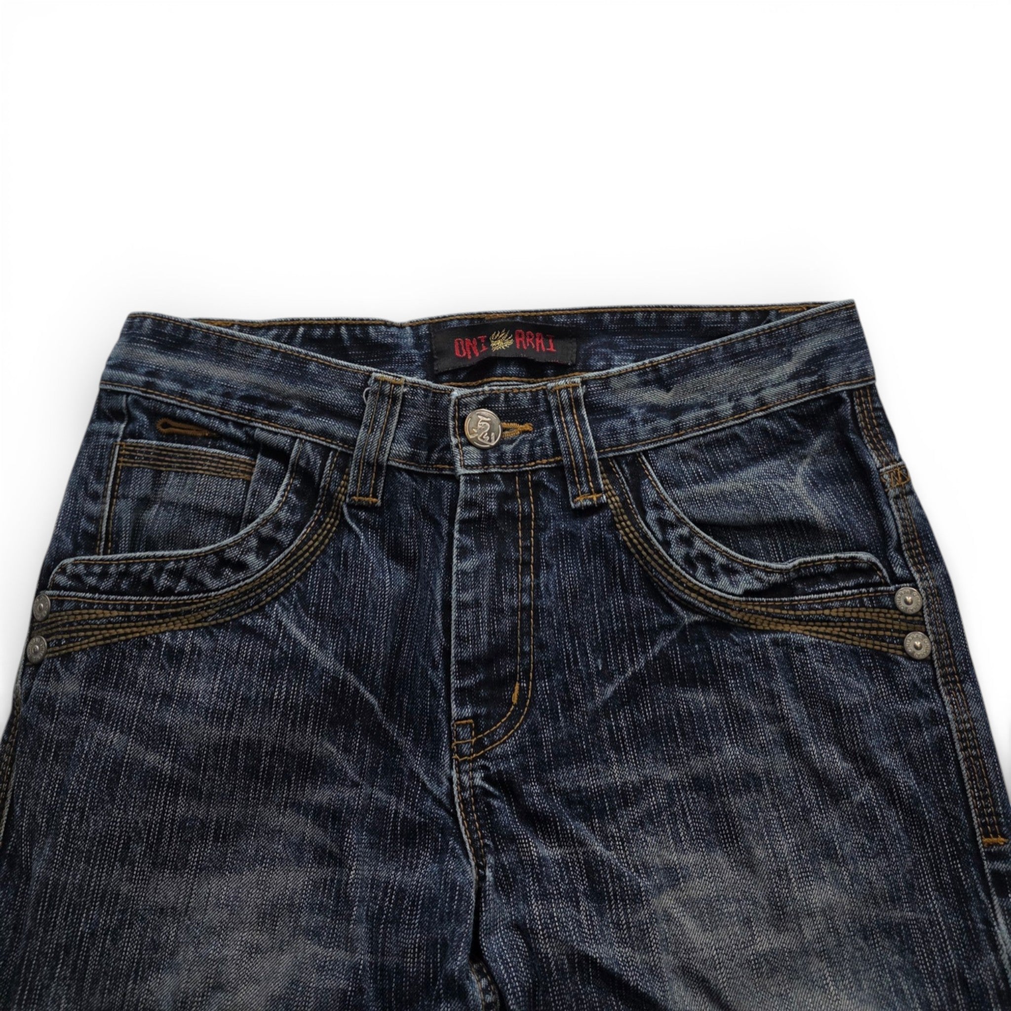 Vintage Japanese Printed Jeans (XS)