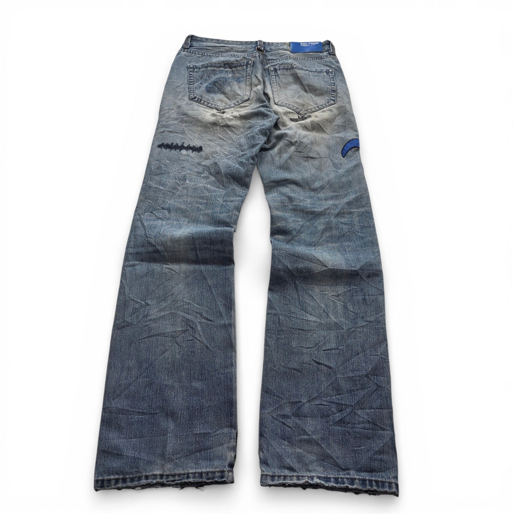 Vintage Japanese Big Train Printed Jeans (M-L)