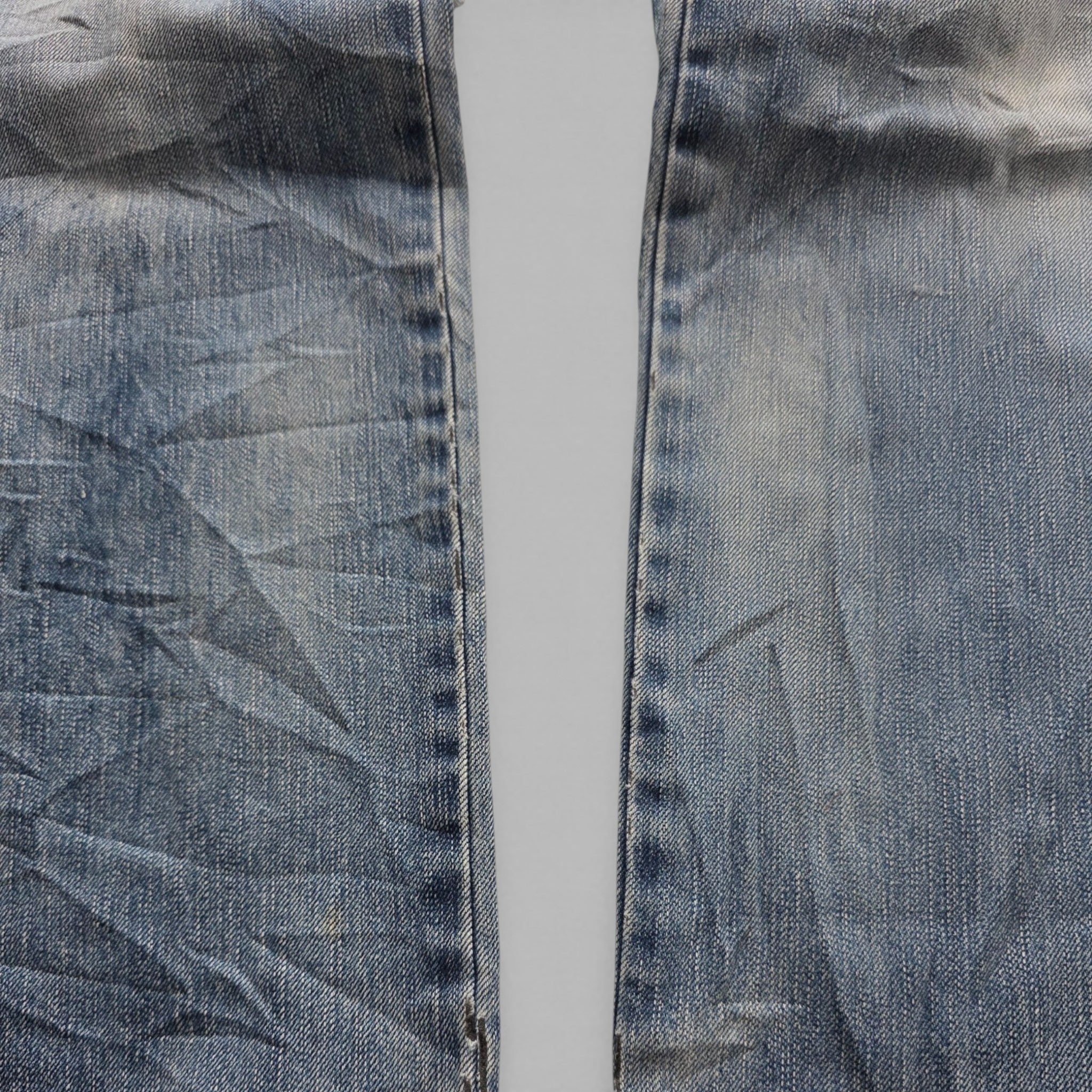 Vintage Japanese Big Train Printed Jeans (M-L)