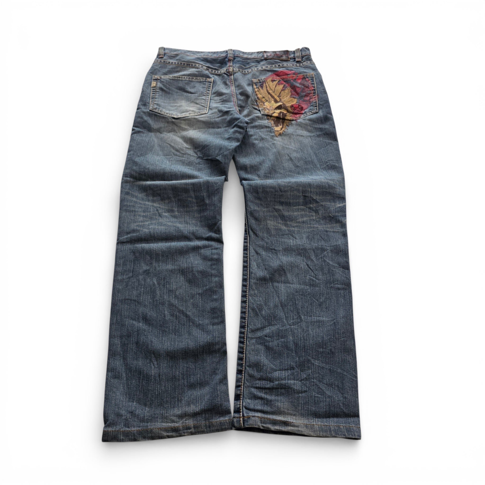 Vintage Japanese Backprint Jeans (L-XL)