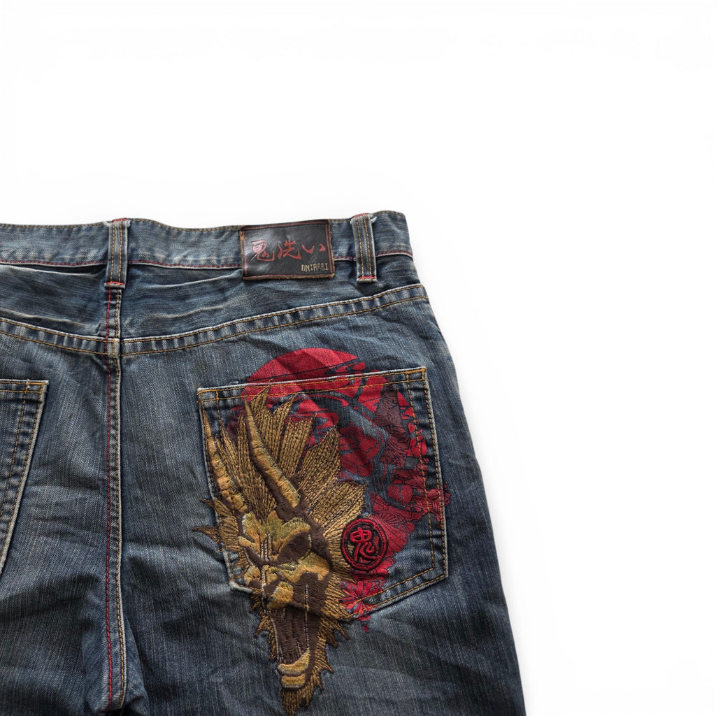 Vintage Japanese Backprint Jeans (L-XL)
