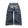 Vintage Japanese Jizo Printed Jeans (L)