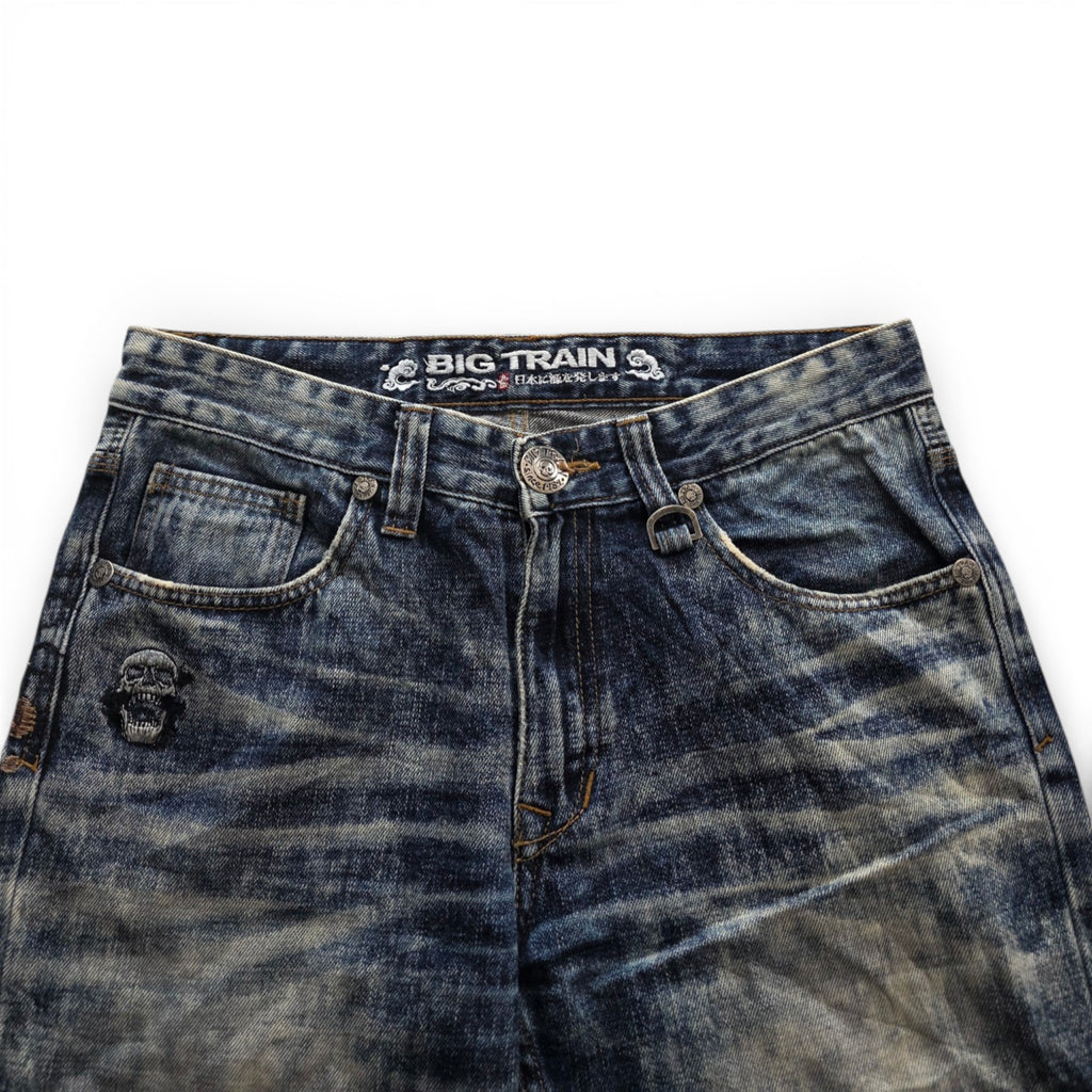 Vintage Japanese Big Train Backprint Jeans (M-L)