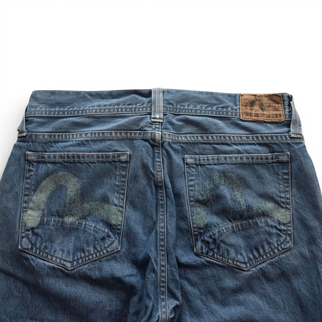 Vintage Evisu Straight Jeans (L-XL)