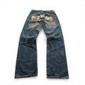 Vintage Japanese Backprint Jeans (Unisex S)