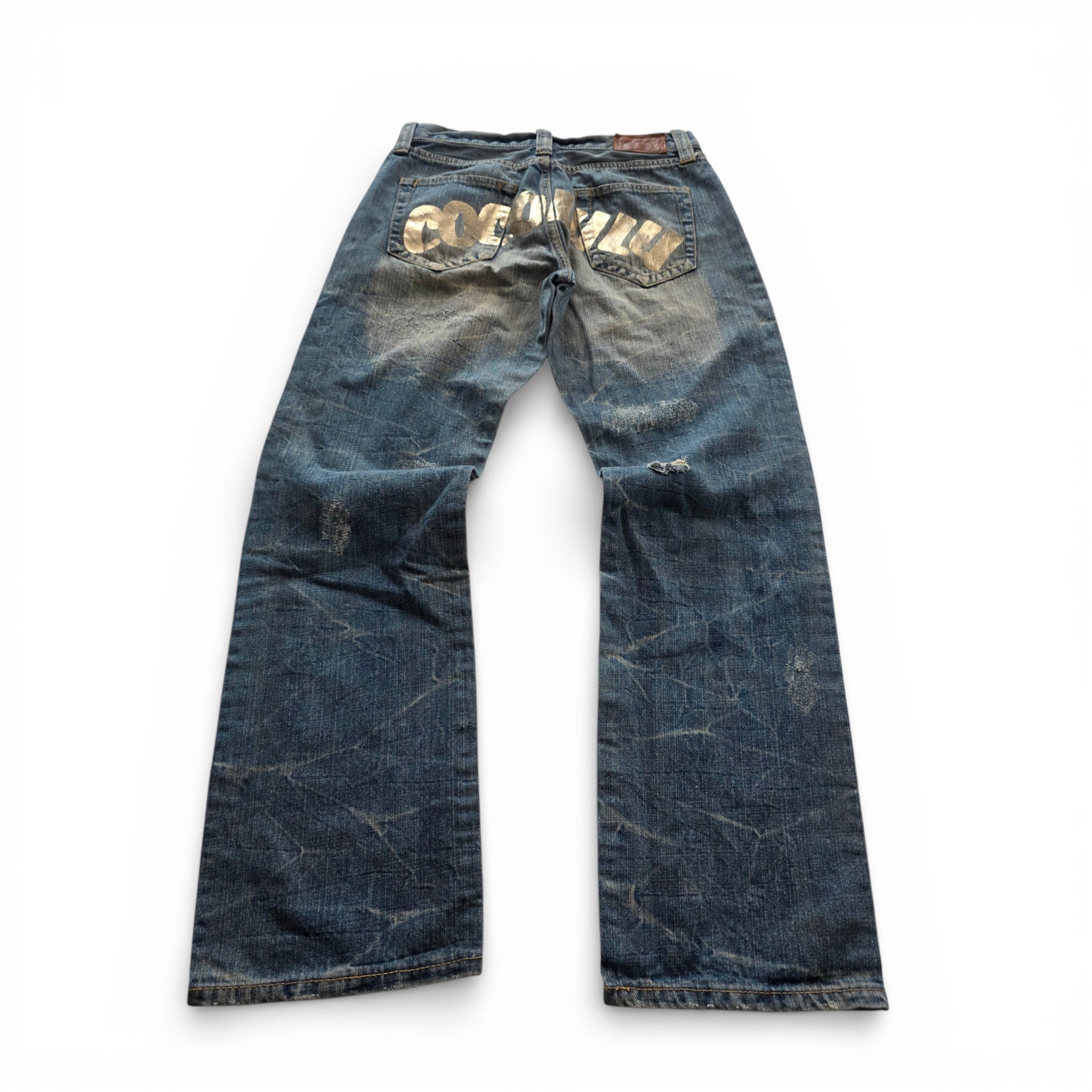 Vintage Japanese Backprint Jeans (Unisex S)