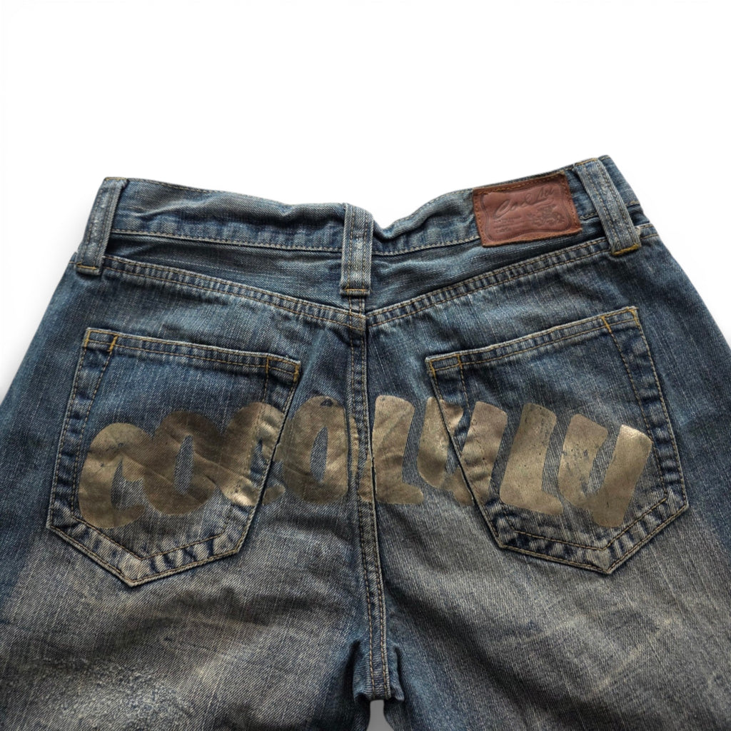 Vintage Japanese Backprint Jeans (Unisex S)