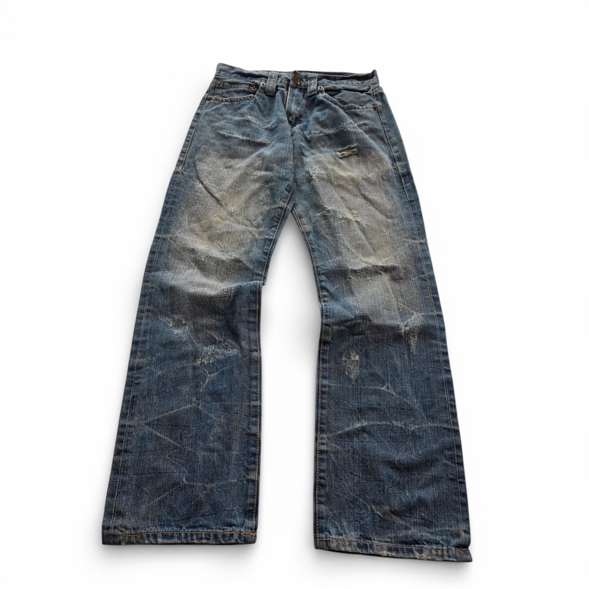 Vintage Japanese Backprint Jeans (Unisex S)
