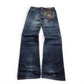 Vintage Japanese Big Train Backprint Jeans (L)