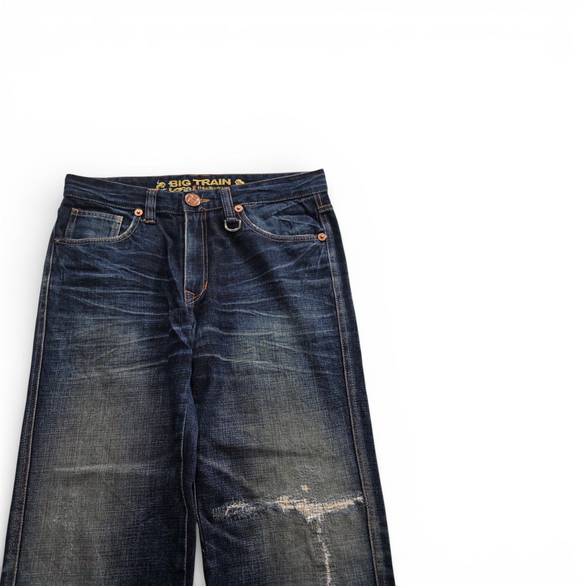 Vintage Japanese Big Train Backprint Jeans (L)