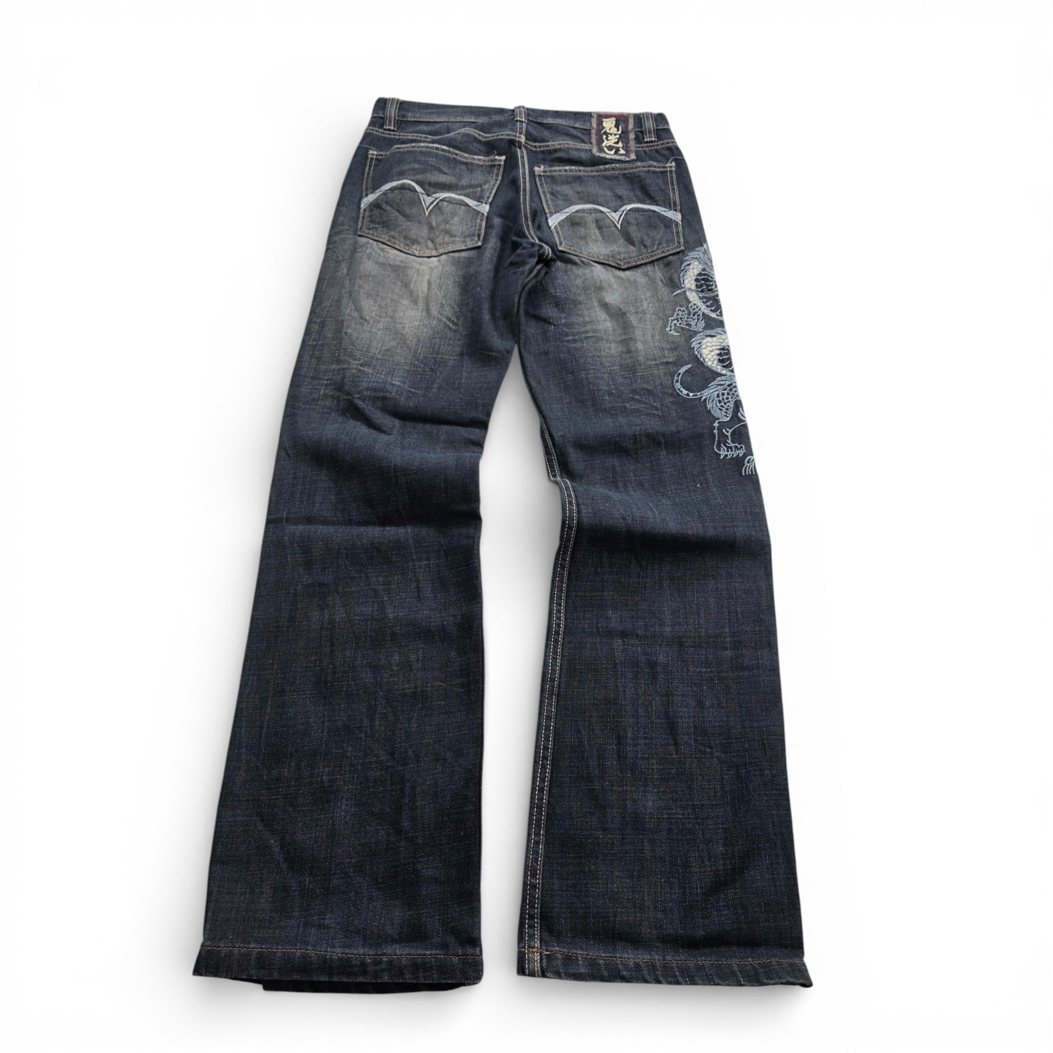 Vintage Japanese Printed Jeans (M)