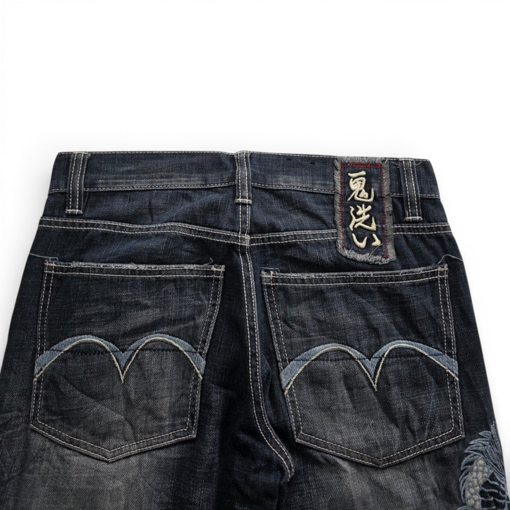 Vintage Japanese Printed Jeans (M)