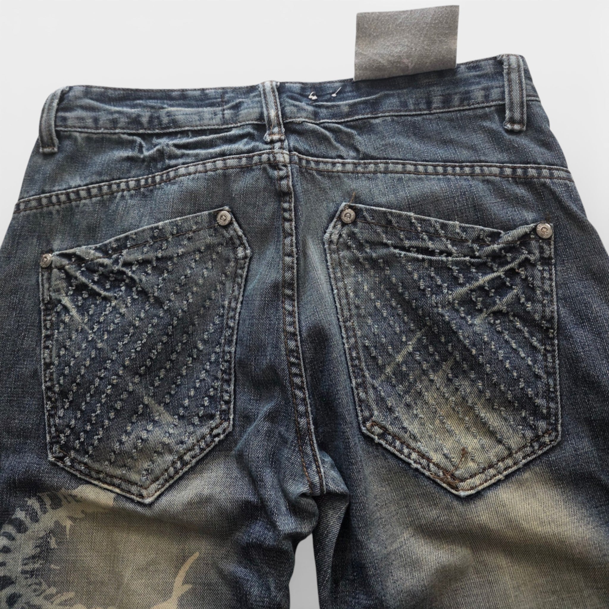 Vintage Japanese Printed Jeans (M)
