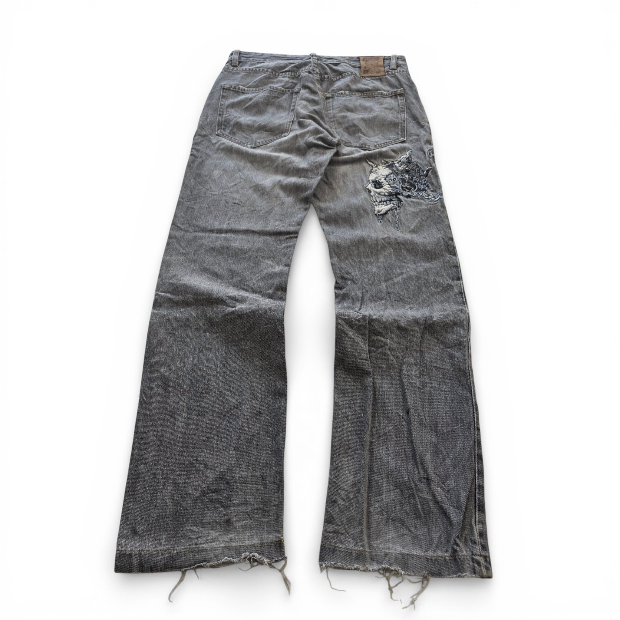 Vintage Japanese Jizo Printed Jeans (M)