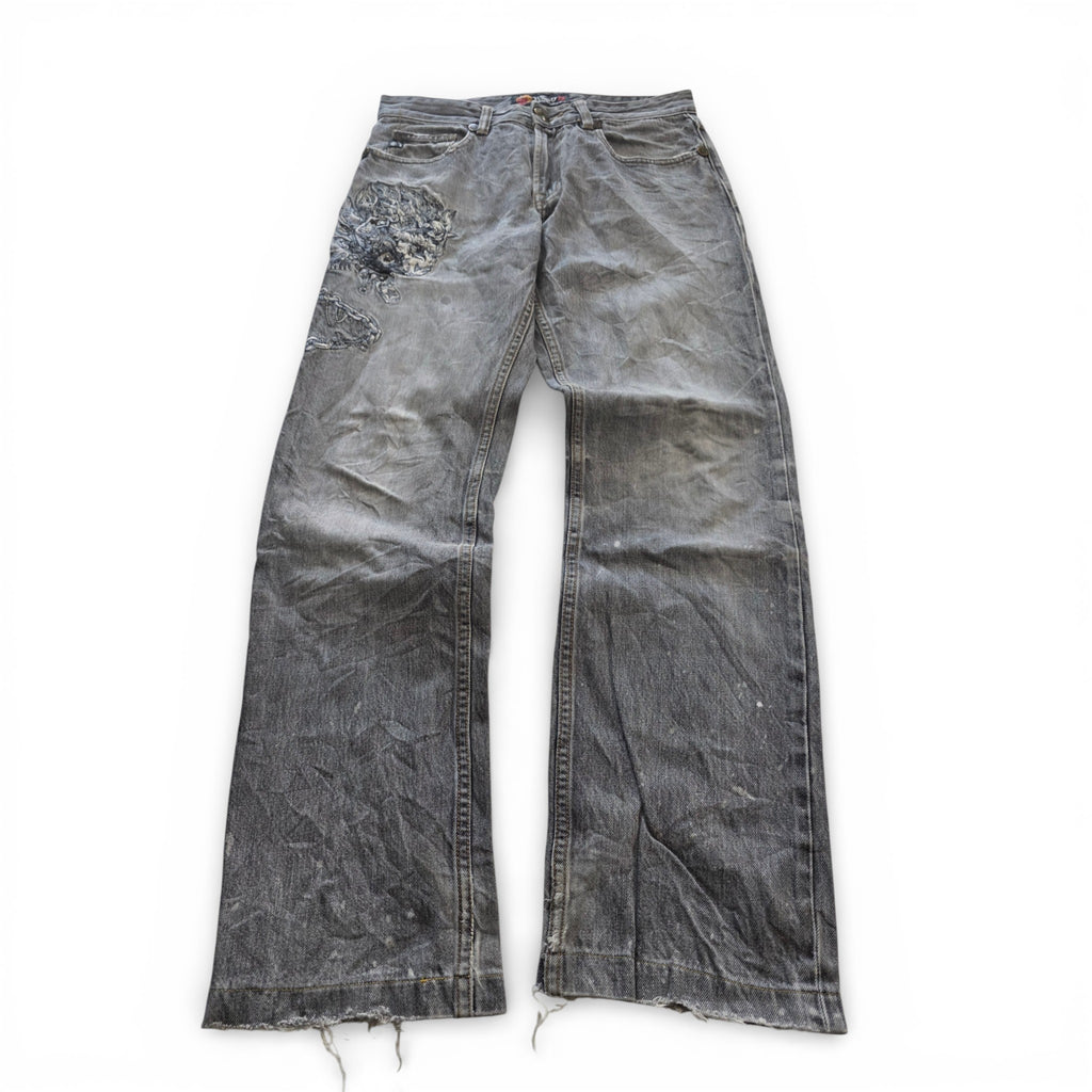 Vintage Japanese Jizo Printed Jeans (M)