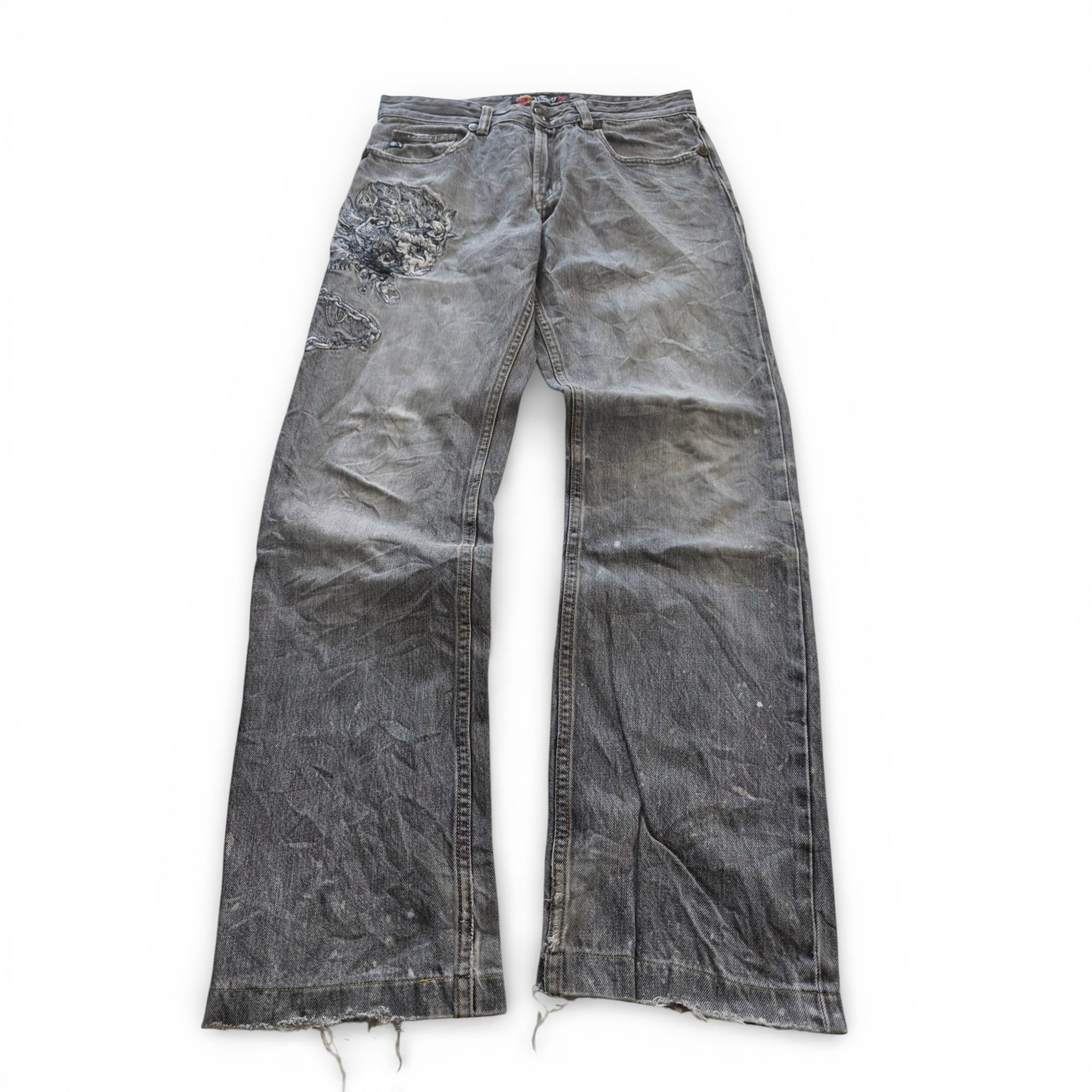 Vintage Japanese Jizo Printed Jeans (M)