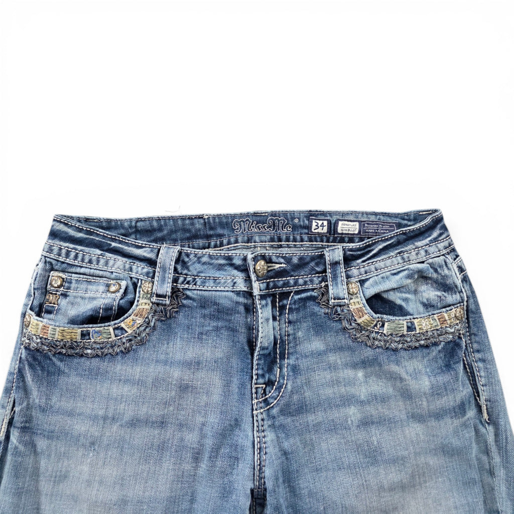 Miss Me Slim Bootcut Women Jeans (L-XL)