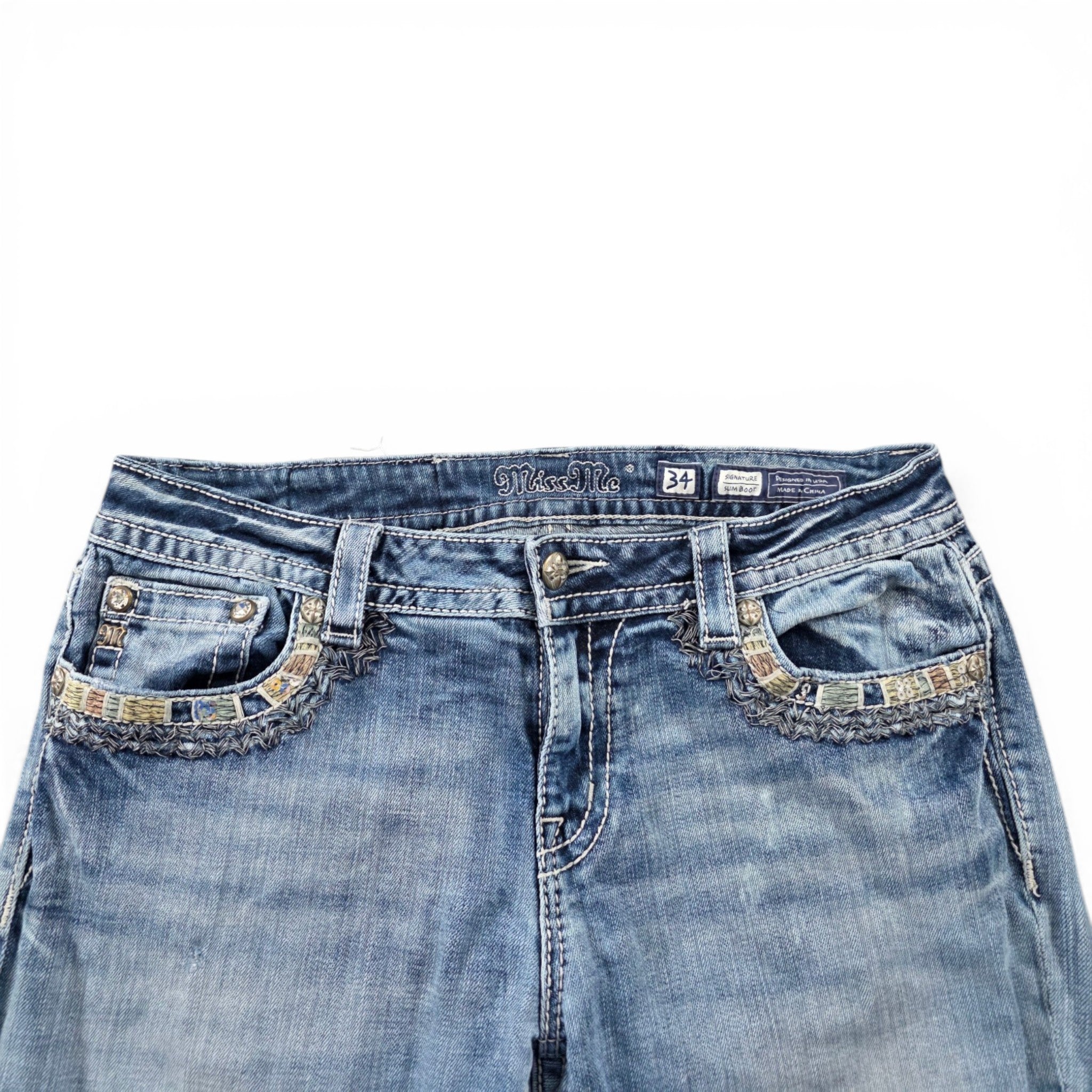 Miss Me Slim Bootcut Women Jeans (L-XL)