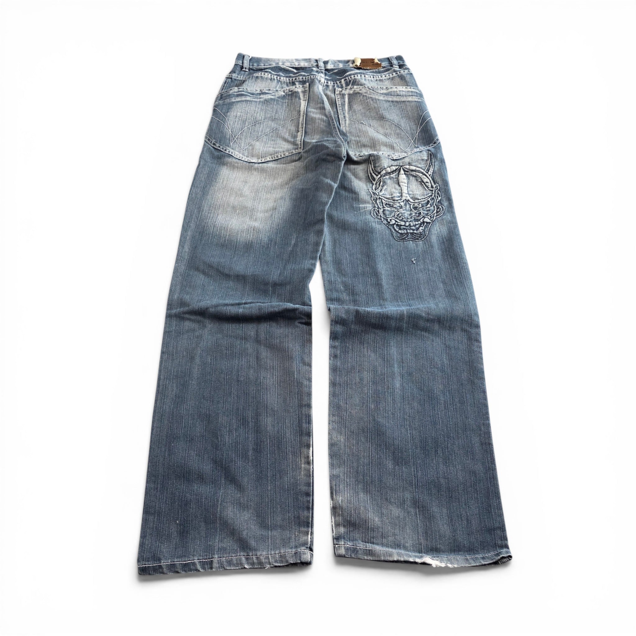 Vintage Japanese Printed Jeans (M)