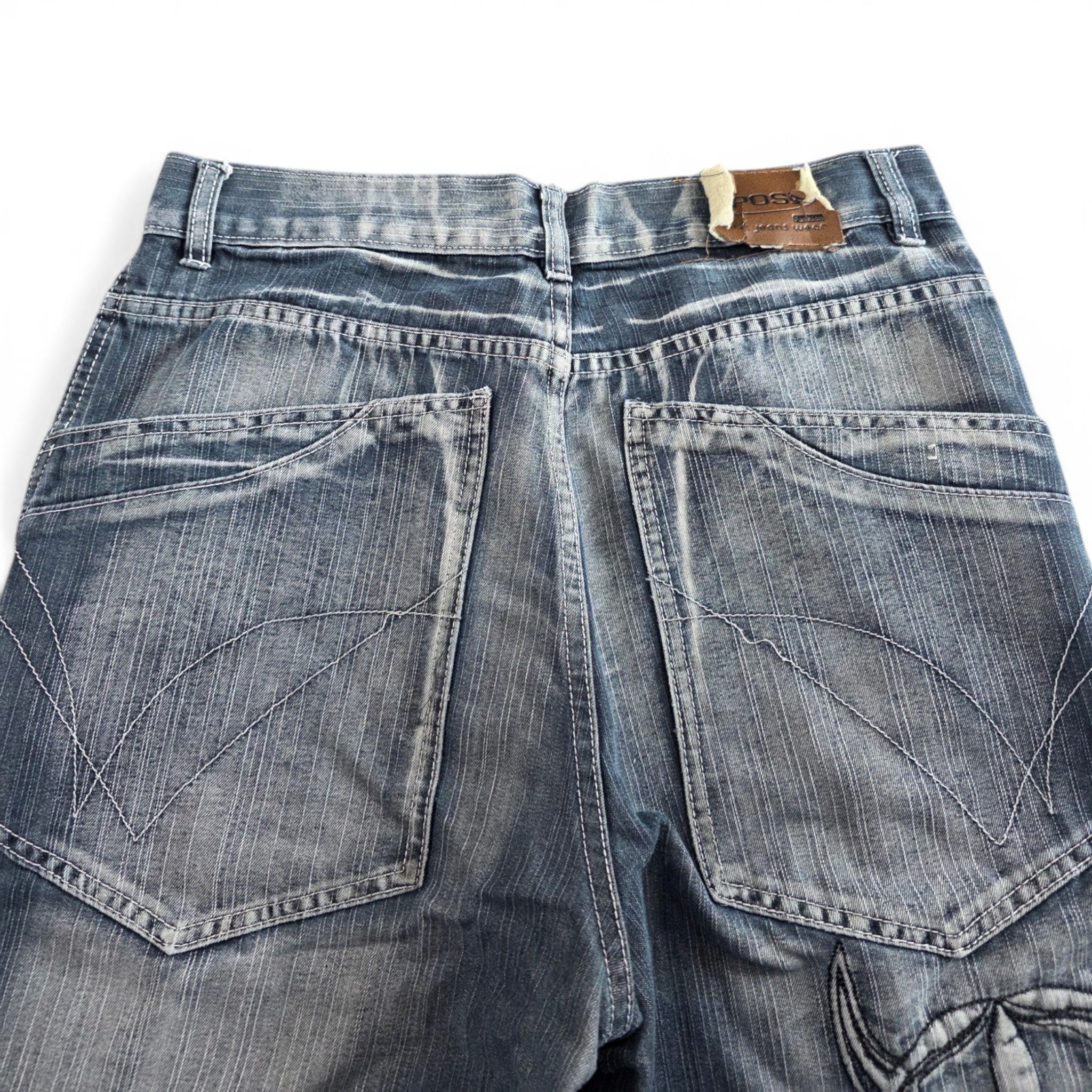 Vintage Japanese Printed Jeans (M)