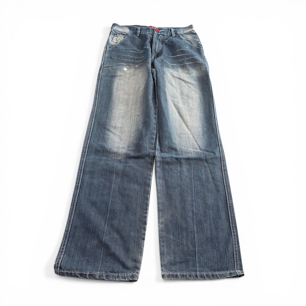 Vintage Japanese Printed Jeans (M)