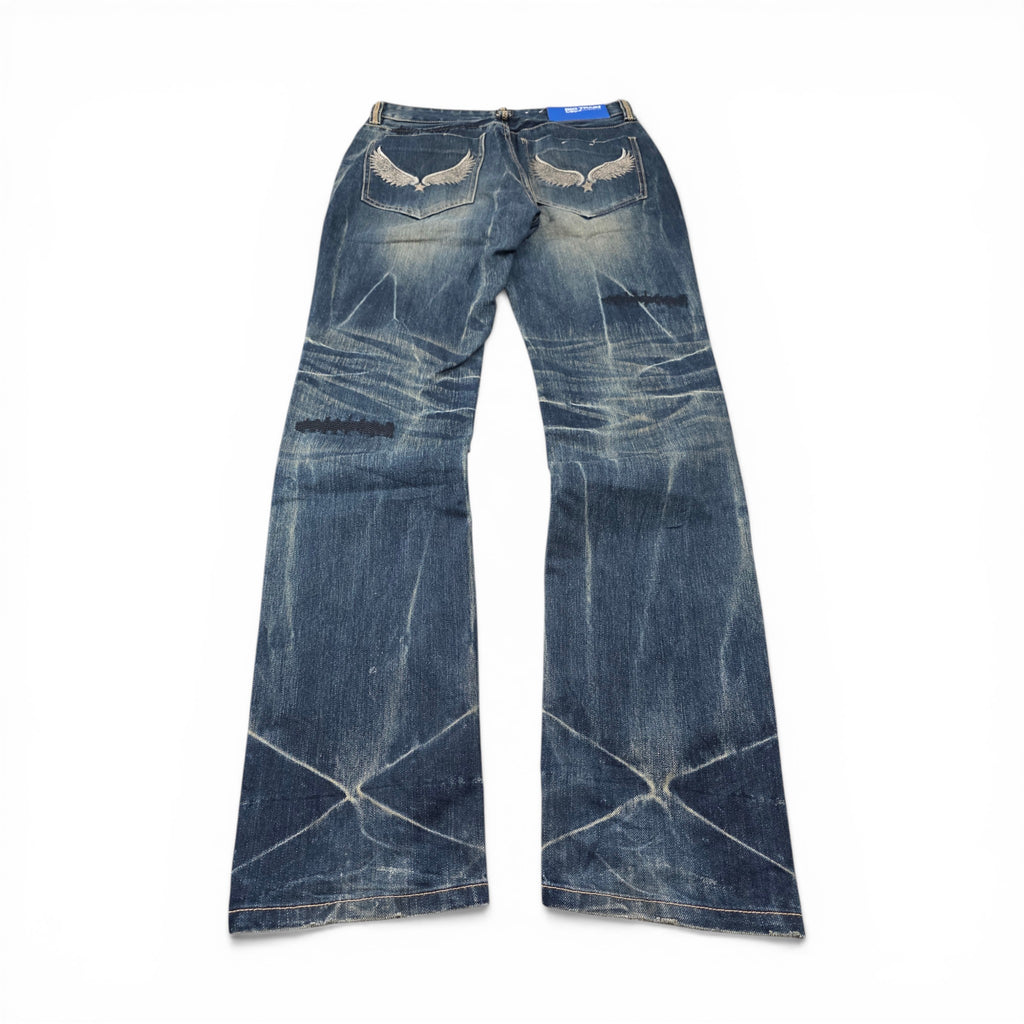 Vintage Japanese Big Train Straight Jeans (S-M)