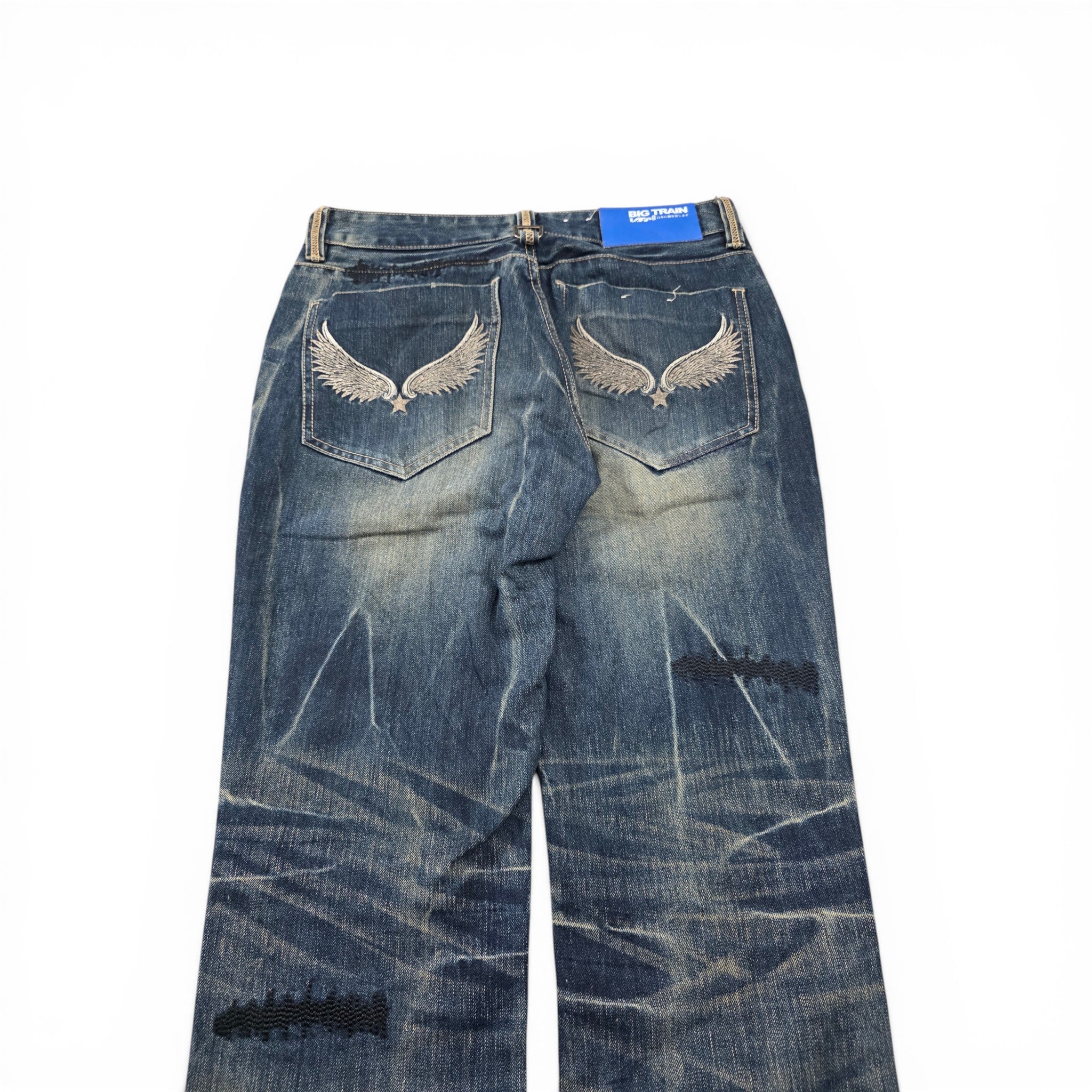 Vintage Japanese Big Train Straight Jeans (S-M)