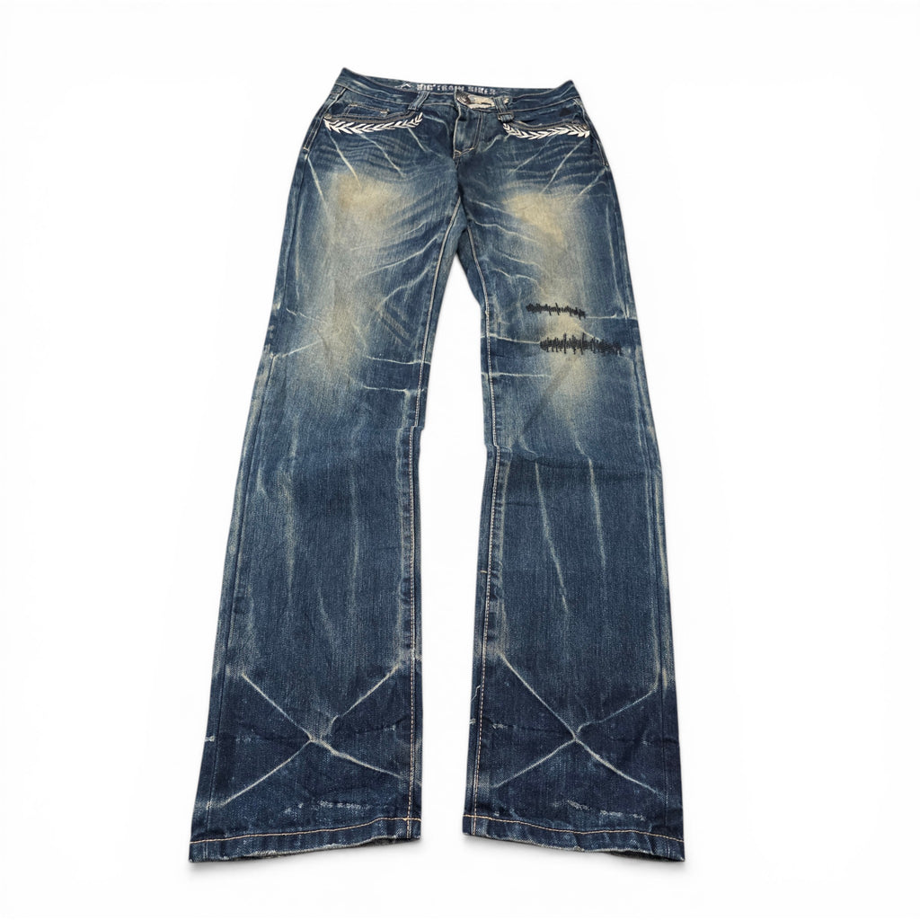 Vintage Japanese Big Train Straight Jeans (S-M)