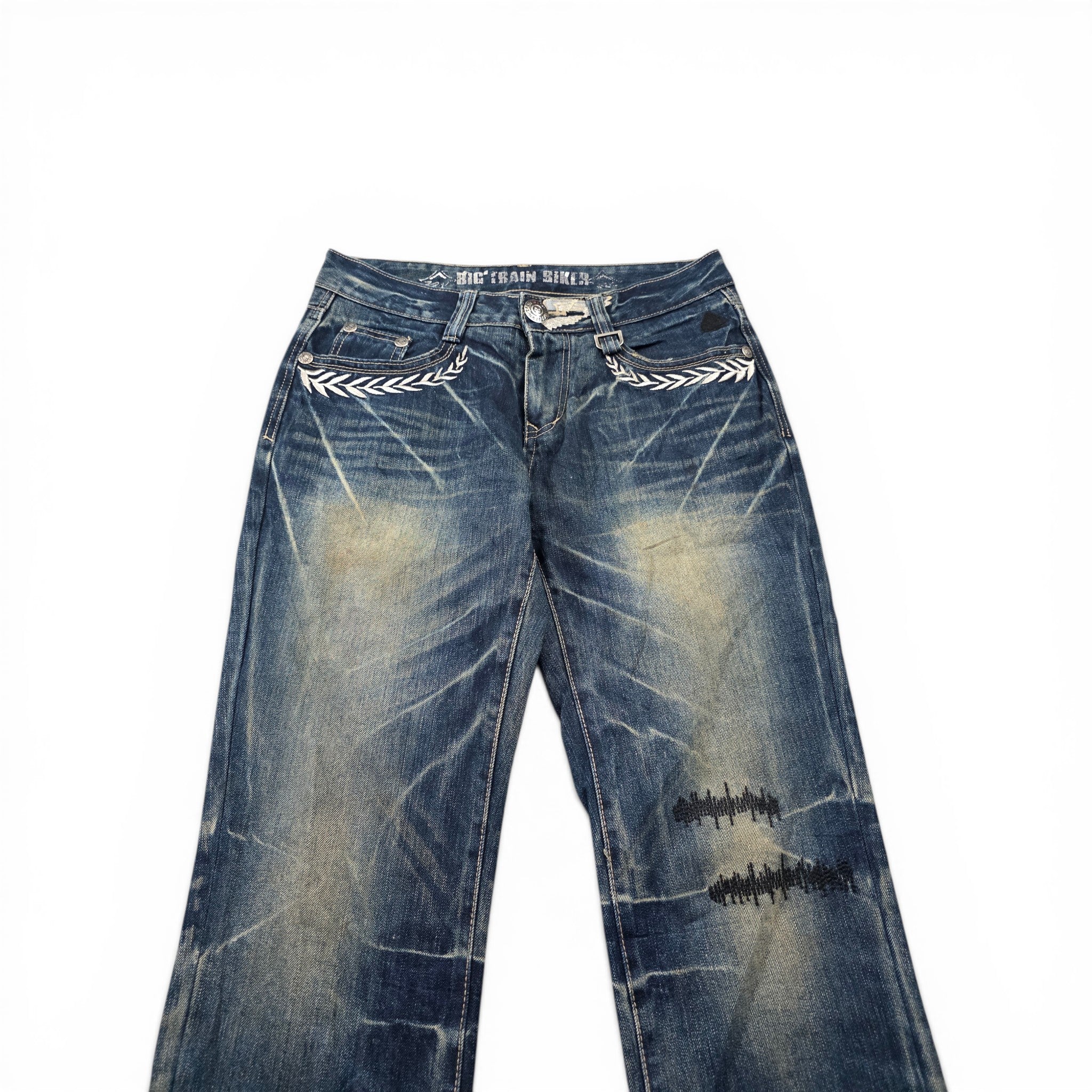 Vintage Japanese Big Train Straight Jeans (S-M)