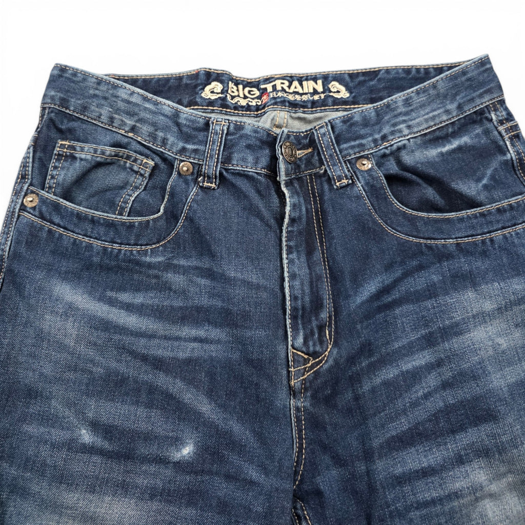 Vintage Japanese Big Train Straight Jeans (M)