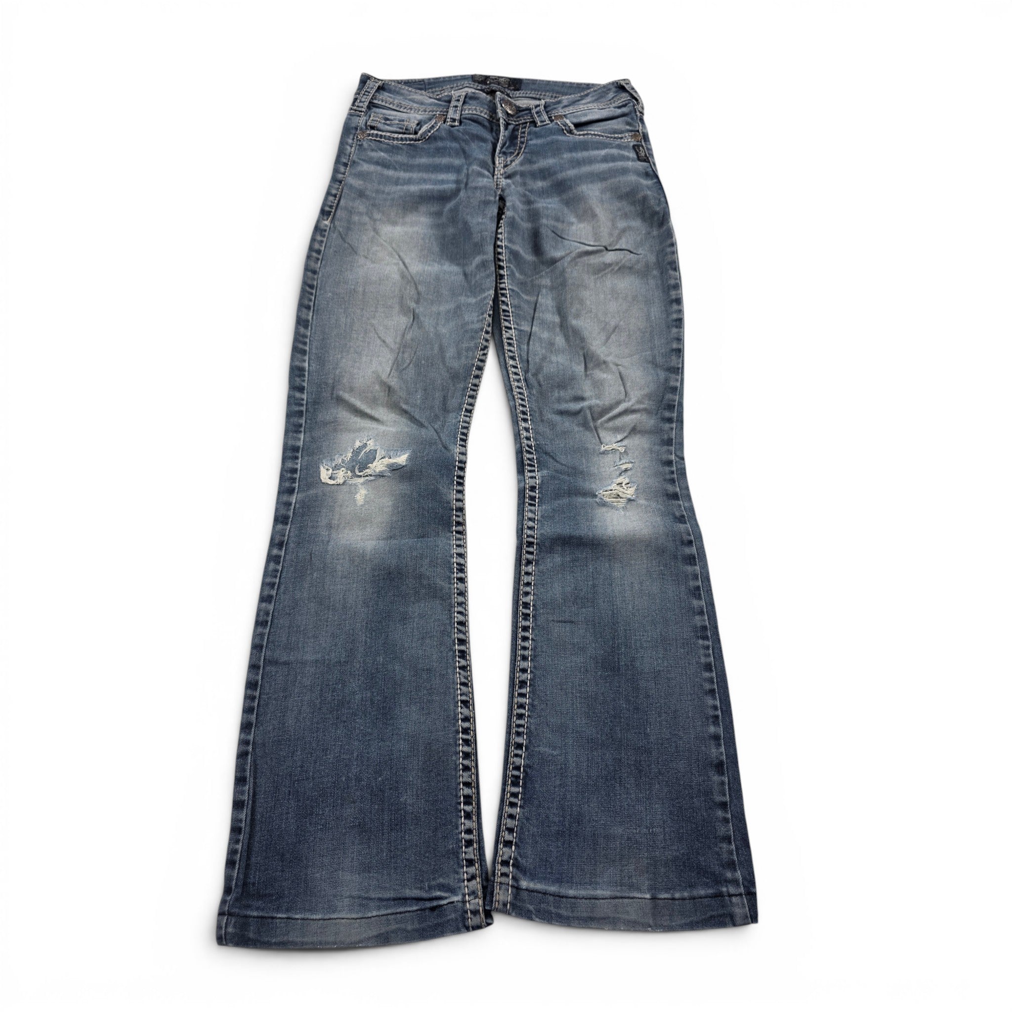 Vintage Silver Slim Bootcut Women Jeans (XS)