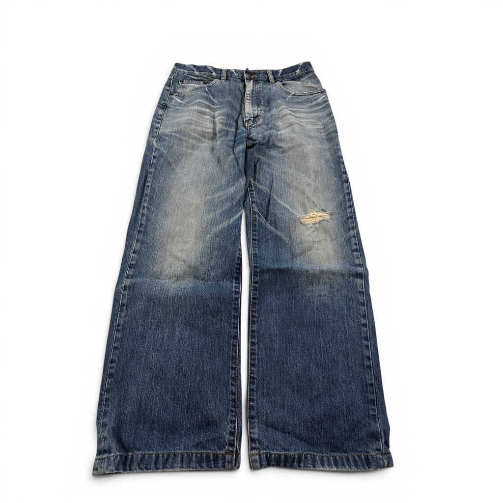 Vintage Japanese Washed Straight Jeans (S)