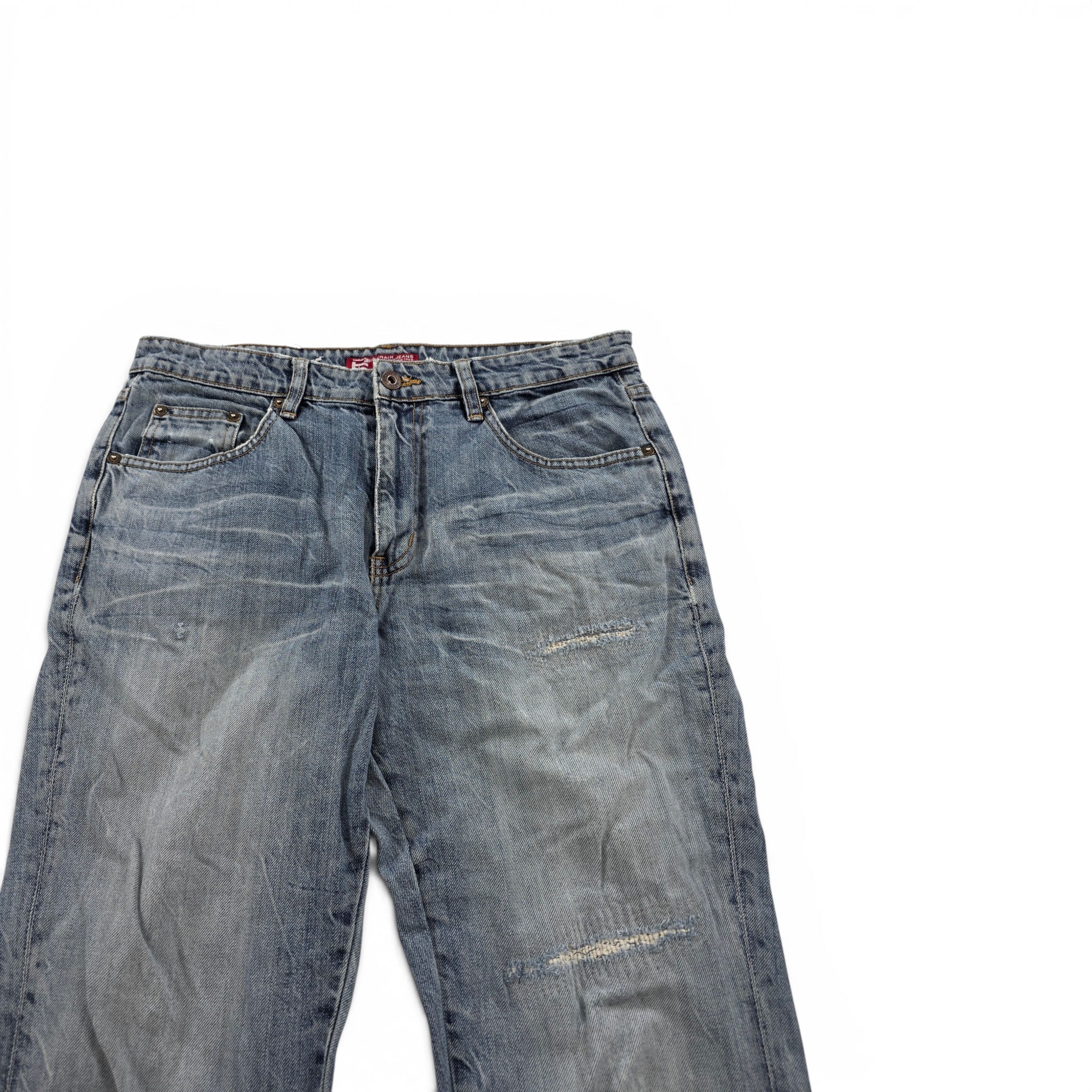 Vintage Japanese Big Train Straight Jeans (M)
