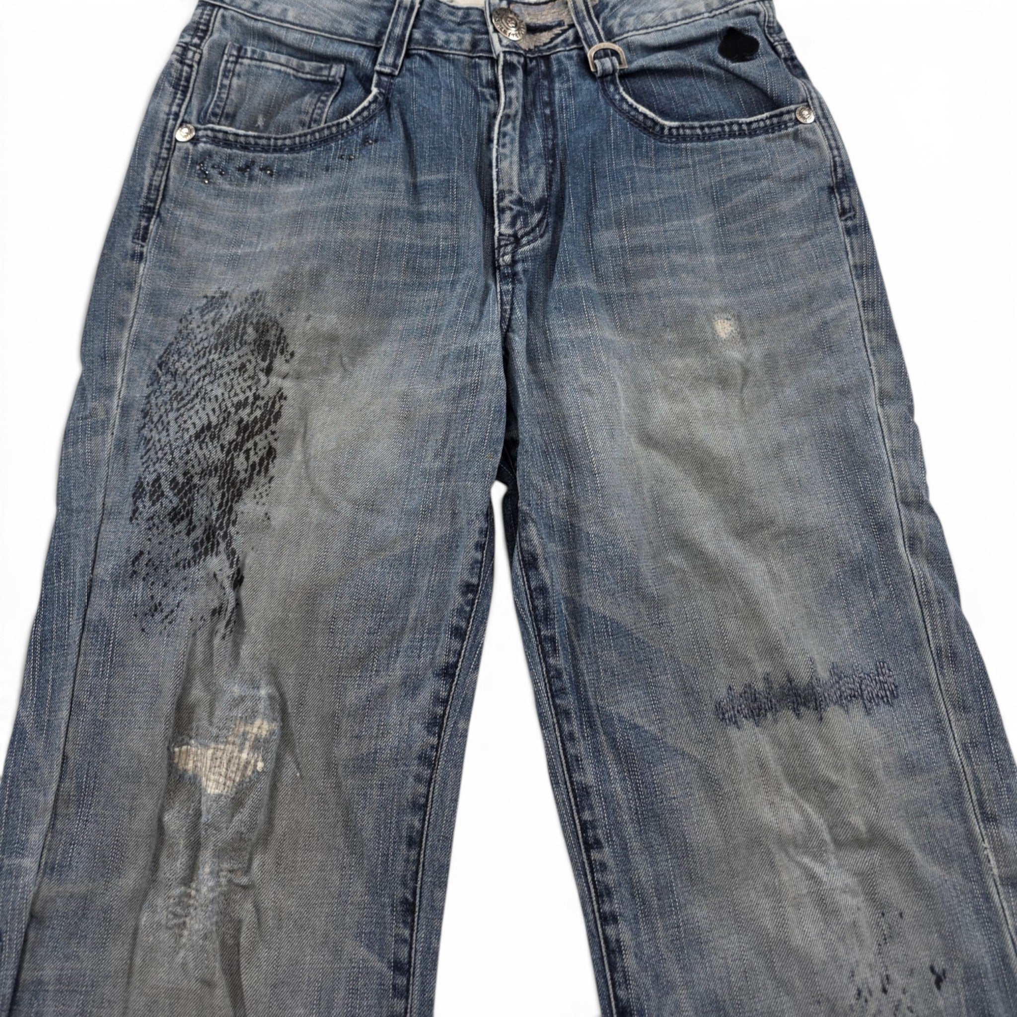 Vintage Japanese Big Train Straight Jeans (S)